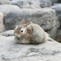 WIZUTIZ Kids Christmas Gifts Plush Toys Easter Simulation Model Simulation RealRabbit Model Stuffed Animals Birthday Gifts for Women