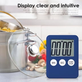 ufeghfjh Kitchen Timer Digital Magnetic Cooking Baking LCD Count Best of Both Worlds Sleep Clock Kitchen Blue 3.2x2.4 Inch Home Tools