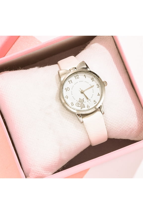 Korean Latest Design Fashion Casual White Ladies Trendy Quartz Watch White