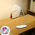 thumbnail image 1 of Gecau LED Eye Protection Desk Lamp Student Reading Wireless Charging Desk Lamp Upgraded 0W Wireless Charging White Home Decor, 1 of 5