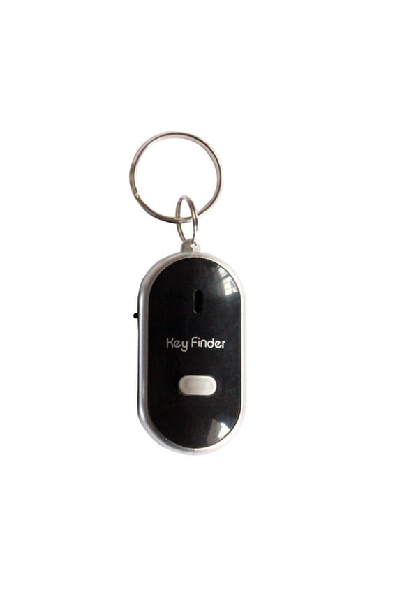 LED Light Torch Remote Sound Control Lost Key Finder Keychain For Key Locator Safety Guaranteed Black 3.2x2 Inch Home Decor