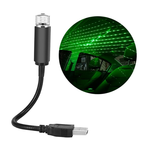 Gecau LED Projector Star Sky Ceiling Light Car Decoration USB Interior Lamp Budget-Friendly green 2.8x3.2 Inch Home Essentials