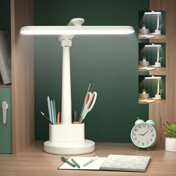 Latrodar LED Reading Lamp Student Study Special Desk Non-Toxic ng Desk Bedside Lamp White Home Tools