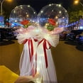 thumbnail image 1 of Latrodar LED Rose Bouquet Luminous Budget-Friendly ration Party Wedding Red 13.6x9.2 Inch Home Essentials, 1 of 1