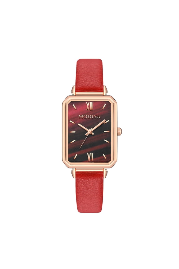 Latrodar Ladies Exquisite Watch Fashion Belt Watch Belt Watch Red up to 60% Off