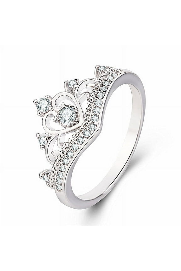 Ladies Ring-inlaid Zircon Two-piece Two-in-one Up to 50% Off