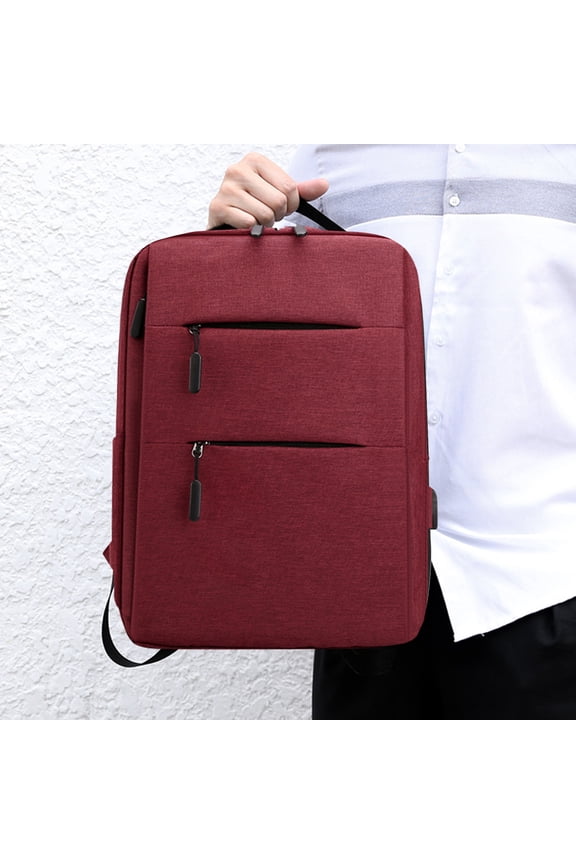 Laptop Backpack 15.6 Inch, Business Slim Laptops Travel With USB Charging Port, College School Computer Bag Gifts For Men And Women Red Novelty