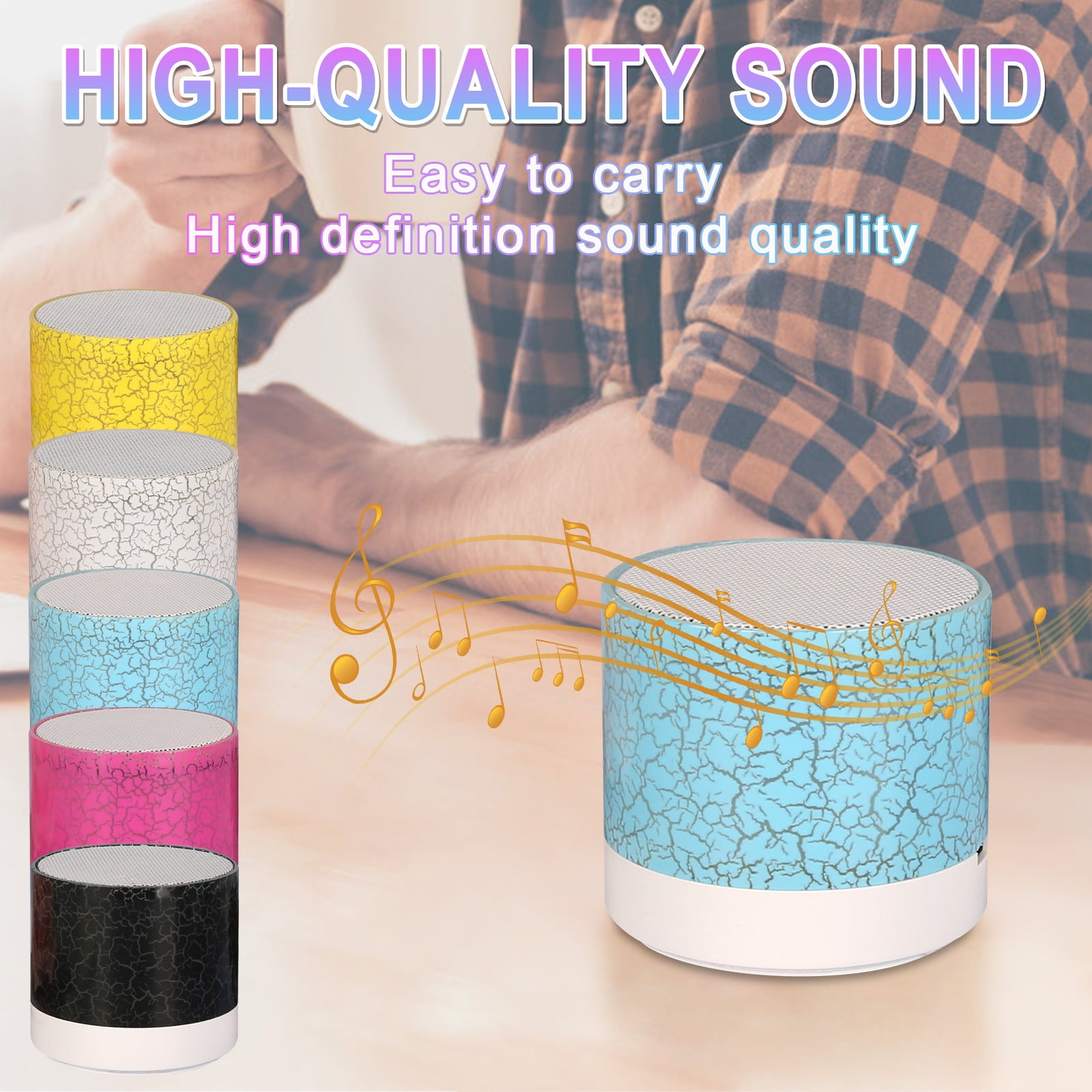 Latrodar Led Mini Wireless Bluetooth Speaker A9 Led Night Tf Usb Fm ...
