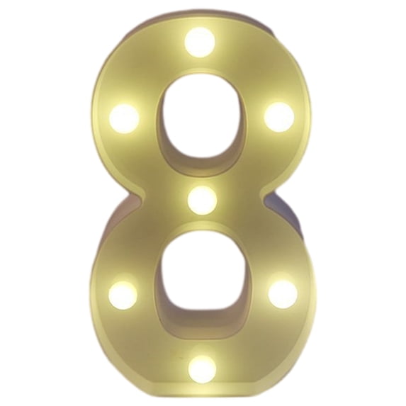 Latrodar Light Up Letters , LED Letters Lights Sign Alphabet And Number Practical&Affordable Decor Letter Lights White Home Tools