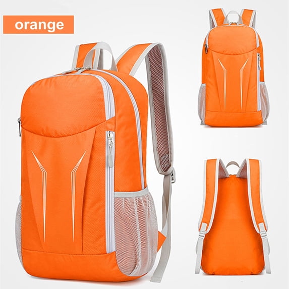 Latrodar Lightweight Hiking Backpack Water, 16L Packable Daypack Foldable Small Backpack For Travel, Biking Orange Novelty
