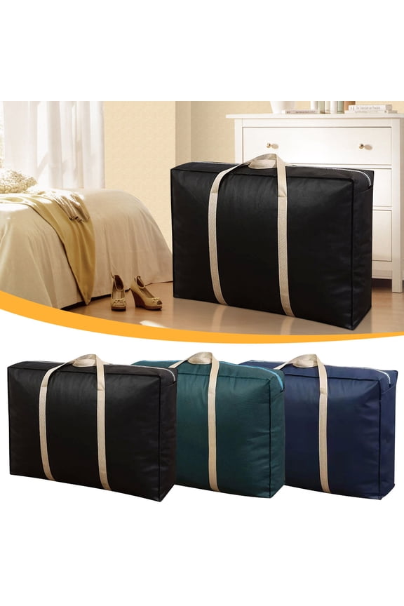 Luggage Organizer Bags Double Zipper Travel Organizer Bags Travel Kids Room Storage&organization Solid Travel Packing Organizers Reusable for Blanket Comforters Clothes Sheet Toys 1PC