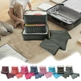 thumbnail image 1 of Gecau Luggage Organizer Bags Multiple Lattice Travel Packing Organizers Travel Dorm Closet Organizers&storage Solid Storage Containers Strong Handles for Comforters Blanket Clothing Sheet Toys 3PC, 1 of 9