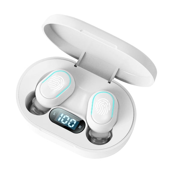 Gecau M1 TWS-Wireless Headset Bluetooth 5.2 Sport Headset Portable Charging Box Headset Meticulously Crafted White Home Tools