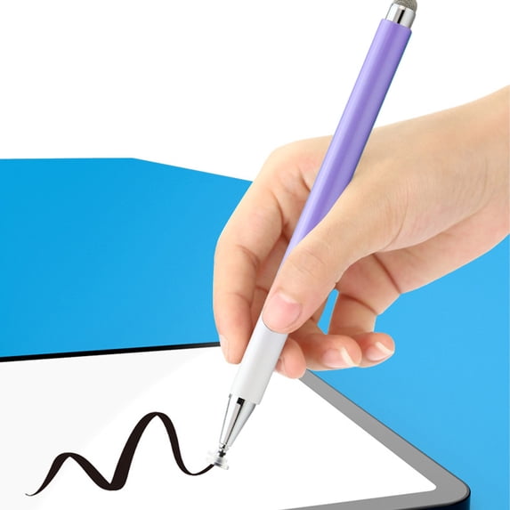 Gecau Magnetic Suction-purpose Handwriting Screen Pen Transparent Disc+cloth Head+built-in High Durability obile Phones And Tab Purple 5.72x0.36 Inch Home Stu