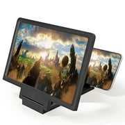 Gecau Magnifier Phone Screen Projector 7.8 Inch Creative Mobile Phone Screen Black Home Stuff
