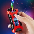 thumbnail image 1 of Latrodar Mech Style Cool Light Effect Gyroscope Lighter LED Battery Display USB Charging Three Lighting Cool Windproof Lighter Meticulously Crafted Red 4x2.8 Inc, 1 of 4