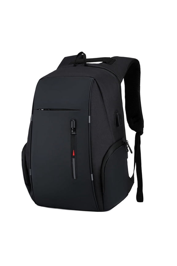 Men Backpack 15.6 In USB Charging Laptop Computer Bag Casual Business Creative Black 9.2x8 Inch Home Gadgets