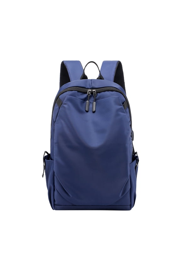 Men Backpack 17.3 In USB Charging Laptop Computer Bag Casual Business Well-Made Blue 16.8x10.8 Inch Home Stuff