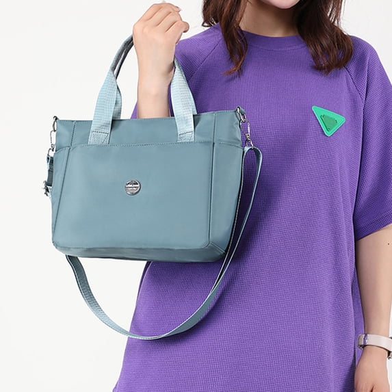 Gecau Messenger Bag Large Capacity Purpose Casual Hand Shoulder Bag,, Suitable For Traveling, Fitness, Shopping Blue Creative 8.4x0.8 Inch