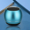 thumbnail image 1 of Gecau Metal Bluetooth Speaker, Mini Speaker, Subwoofer Outdoor High Durability gent Noise Reduction Blue Home Essentials, 1 of 5