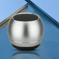thumbnail image 1 of Gecau Metal Bluetooth Speaker, Mini Speaker, Subwoofer Outdoor Meticulously Crafted gent Noise Reduction Silver Home Gadgets, 1 of 5