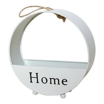 Latrodar Metal Iron Home Flower Pot Crafted with Care Plant Planter Decor White 8.4x8.4 Inch Home Decor