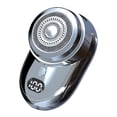 thumbnail image 1 of Gecau Mini Elektrischer Rasierer Tragbarer Haushalt M盲nner Long-Lasting tal Display Rasierer Silver 2.96x1.84 Inch Home Decor, 1 of 1