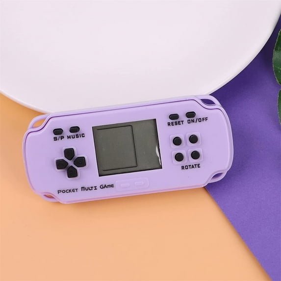 Latrodar Mini Game Player With Nostalgic Classic High Durability Holiday Party Gifts Purple 3.2x1.6 Inch Home Decor