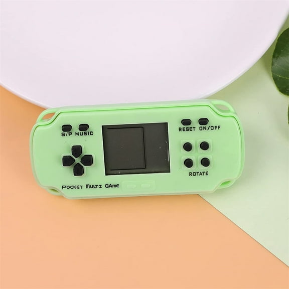 Latrodar Mini Game Player With Nostalgic Classic Secure Holiday Party Gifts Green 3.2x1.6 Inch Home Gadgets