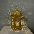 thumbnail image 1 of Latrodar Mini Lantern With LED Ramadan Lantern Decoration Mini Lantern Decor Meticulously Crafted le Centerpiece Decor Gold Home Stuff, 1 of 5