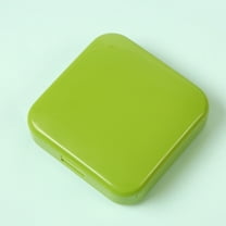Latrodar MoistureProof Mini Organizer Box 2 Grids Portable For Travel With Removable Individual Containers Green Decorative