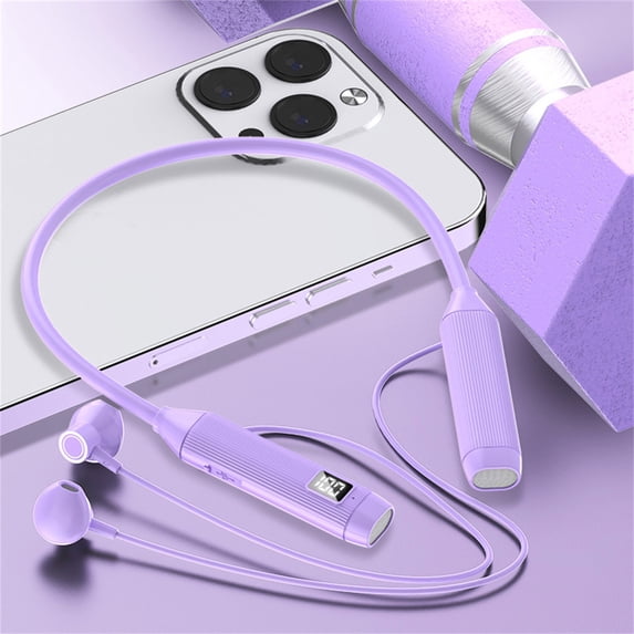 Gecau Mothers Day Gifts for Grandma Neck Wireless Bluetooth Headphones Multi-Function Well-Made isex Maximum Comfort Purple 6x5.2 Inch Home Essentials