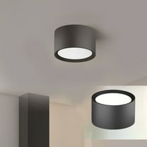 Latrodar Mounted Downlight Round Lamp Led Ceiling Living Room Enduring t 6000K Ceiling Lamp Black 5x5 Inch Home Decor