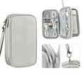 thumbnail image 1 of Latrodar Multi Layer Digital Accessory Storage Bag Hard Drive Portable Meticulously Crafted erproofs Storage Bag Gray 8x4.6 Inch Home Gadgets, 1 of 5