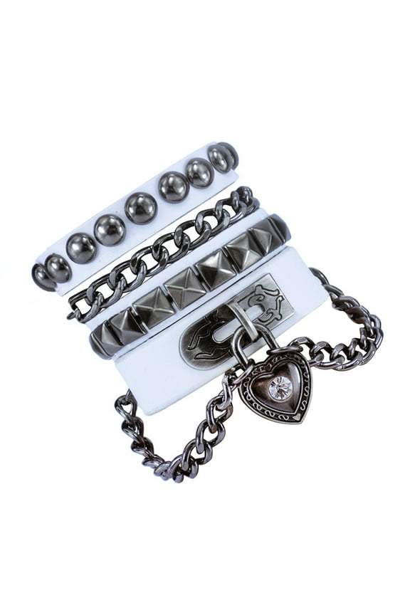 Multilayer Heart Bracelet Couple Leather Bracelet Men's Leather Bracelet Up to 50% Off