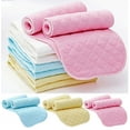 thumbnail image 1 of Latrodar Muslin Burp Cloths Baby Washcloths 12.6''X4.72'' Cotton 3 Super Soft And Absorbent Cloth Diaper First Home Must Haves Blue Cloth Reduced Price, 1 of 1
