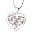 thumbnail image 1 of Latrodar Necklace To My Son Daughter MOM Peach Heart Alloy Pendant up to 30% Off, 1 of 1