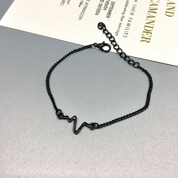 Latrodar Nurse Heart Beat Alert Bracelets For Women Men Inspired Jewelry 2019 Black up to 50% Off