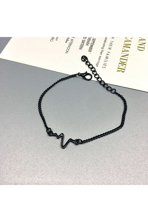 Nurse Heart Beat Alert Bracelets For Women Men Inspired Jewelry 2019 Black up to 50% Off