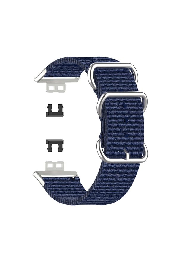 Latrodar Nylon Canvas Strap For watch Fit Smart Watch Strong Well-Made Blue Home Tools