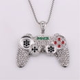thumbnail image 1 of Latrodar Occident New Alloy Game Console Handle Hip Hop Personality Men Necklace Silver up to 30% Off, 1 of 2