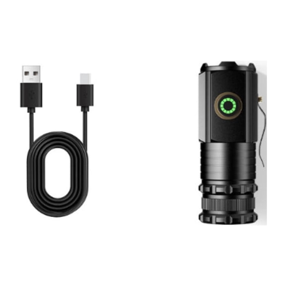 Gecau Outdoor Mini Flashlight With Strong Light And Super Brightness, Portable Rechargeable Lighting, Remote Shooting, Multifunctional Household Steel Best of