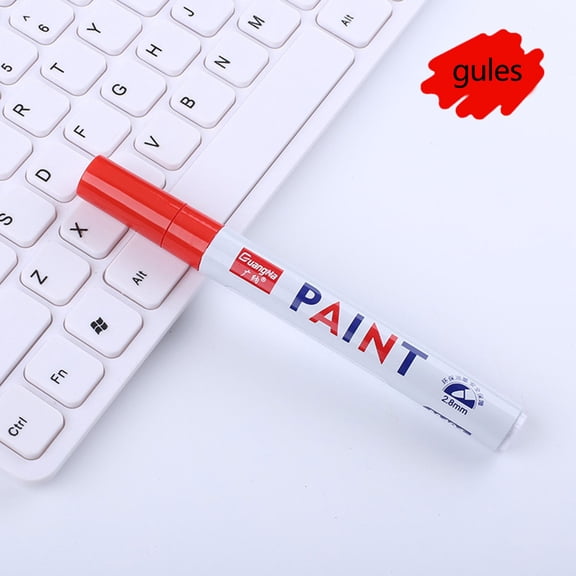 Gecau Paint Pen Marker Color Oily Marker Pen Tire Ceramic Paint Touch-up Pen Pen1ml Bronze Party Favor 0.6x0.6 Inch