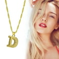 thumbnail image 1 of Latrodar Personality Imitation Gold 26 English Letter Necklace Fashion Trend Jewelry Gift Gold up to 60% Off, 1 of 2