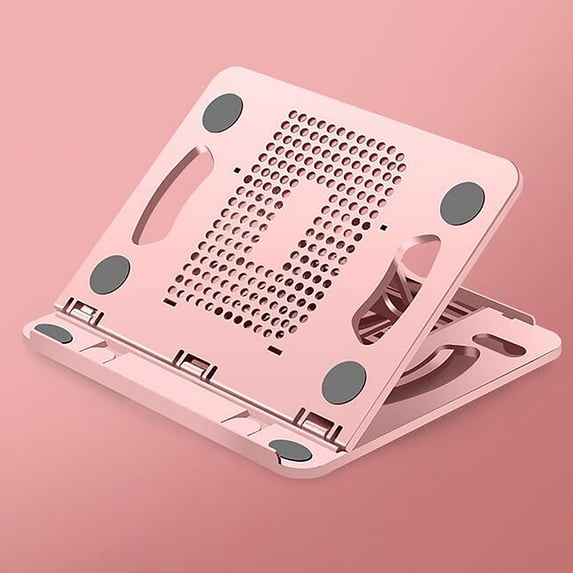 Gecau Plastic Tablet Phone Stand Portable Heat Non-Toxic Loading Laptop Stand Pink 9.4x9 Inch Home Tools