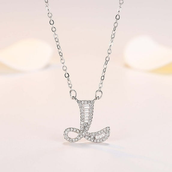 Latrodar Plated DIY Your Name My Last Name 26 English Words Mother And Daughter Necklace L up to 30% Off