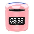thumbnail image 1 of Latrodar Portable BT 5.0 Wireless Speaker Alarm Clocks Wireless Speakers With Support / FM / AUX Card Hands- With Microphone Meticulously Crafted Pink 4x4 Inch H, 1 of 1