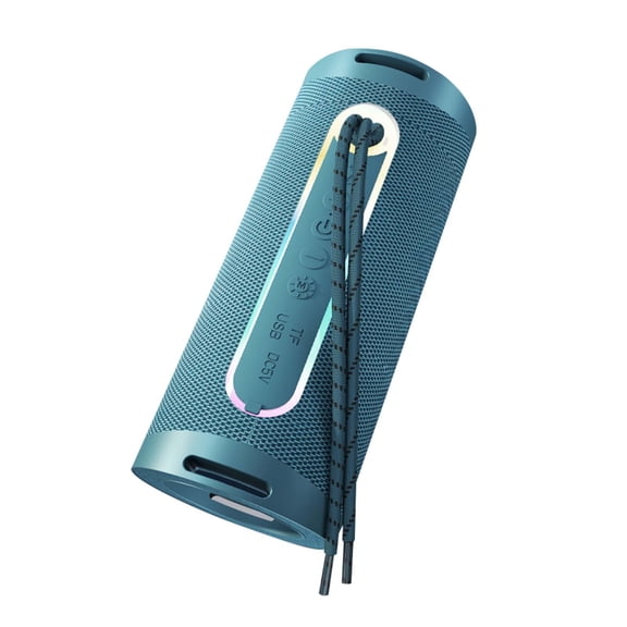 Gecau Portable Bluetooth Speaker Outdoor RMG Light Subwoofer High Durability Blue Home Essentials