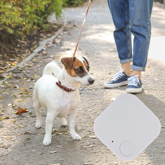 Latrodar Portable GPS Tracking Bluetooth 4.0 Mobile Key Tracking Smart Anti-Loss Device Long-Lasting Pet Keys Wallet Bag White Home Decor