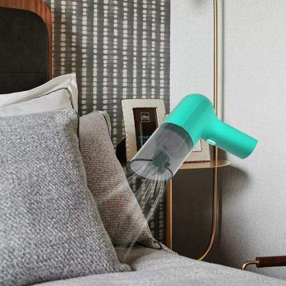 Latrodar Portable Handheld Car Vacuum Cleaner Vacuum Cleaner Wet Long-Lasting d Goods Dirt Cleaner Mint Green 8x6.8 Inch Home Stuff